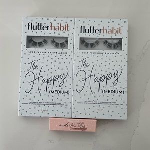 FlutterHabit The Happy (Medium) - 2 boxes and Made For This Adhesive in Black.